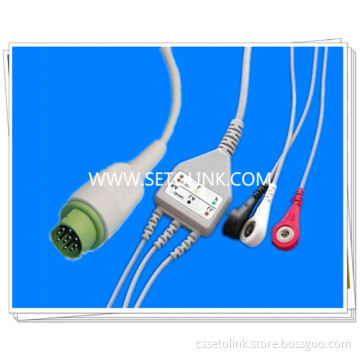 Siemens Sirecust Series 400/500/600 Patient Monitor ECG Cable